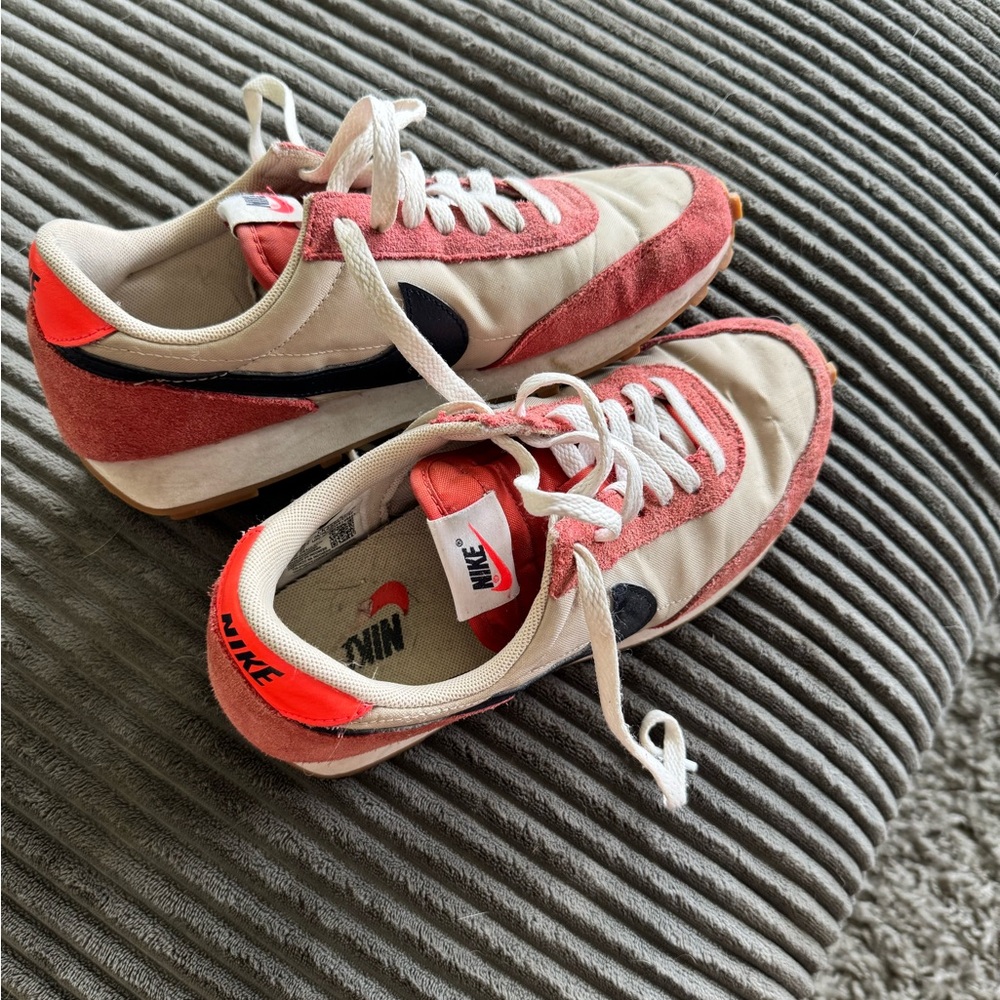 Nike women Sneakers - Red, White, and Black